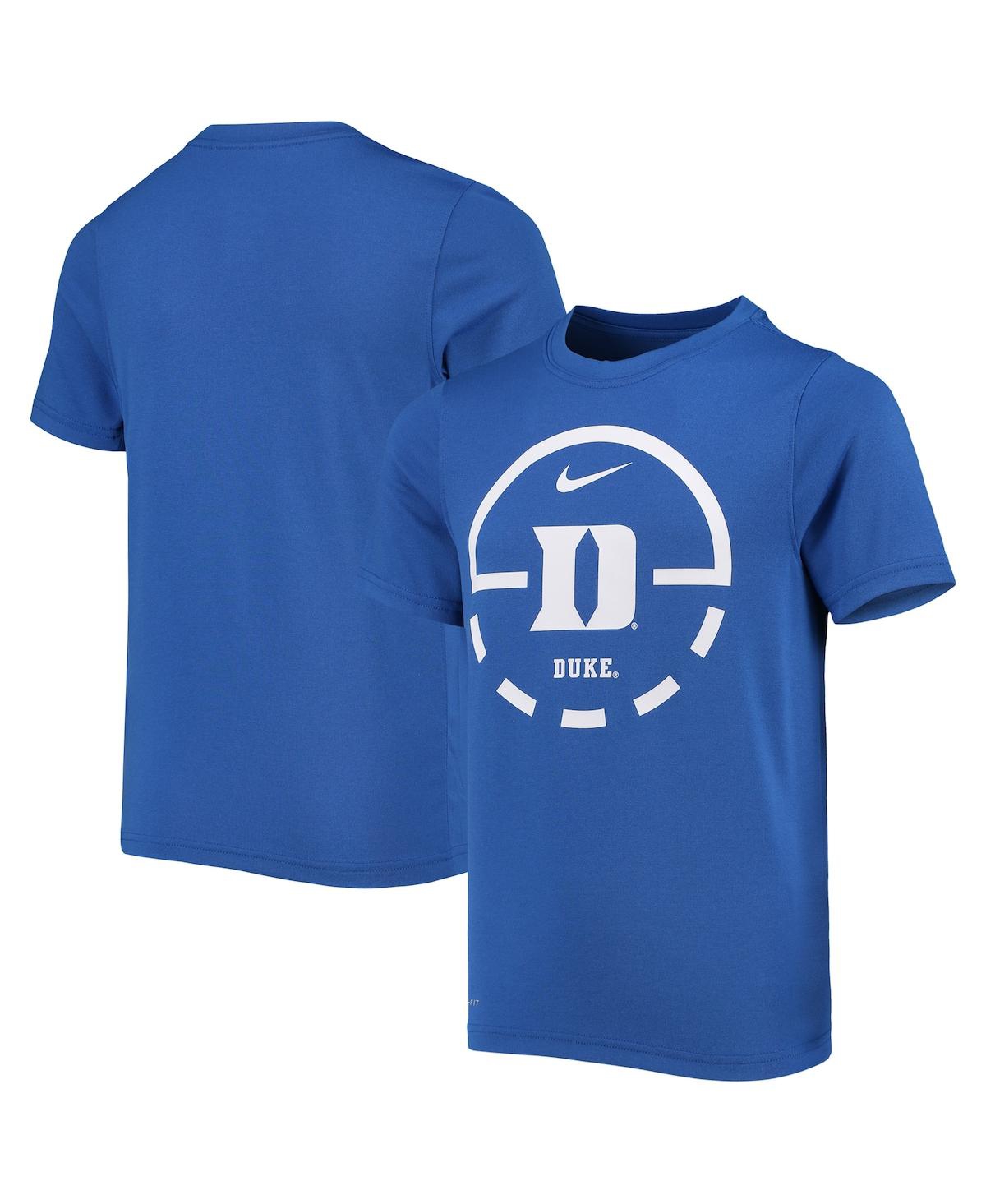 Youth Boys Nike Royal Duke Blue Devils Team Basketball Legend Performance T-shirt