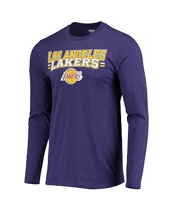 Concepts Sport Men's Purple, Black Los Angeles Lakers Long Sleeve T ...