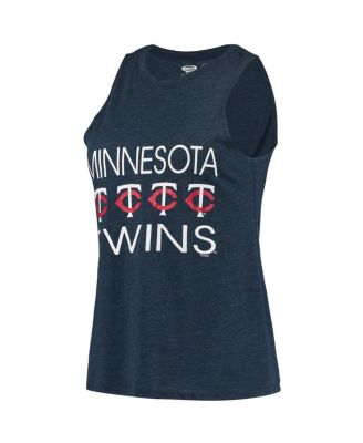 Women's Red, Navy Minnesota Twins Meter Muscle Tank Top and Pants Sleep Set