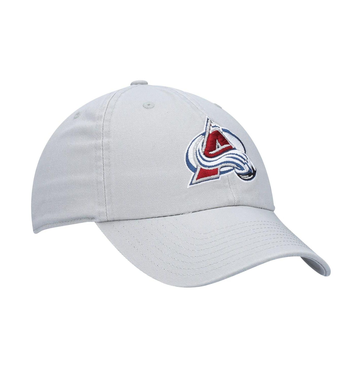 Мужская кепка '47 Brand Gray Colorado Avalanche Clean Up Adjustable Hat — фото 4
