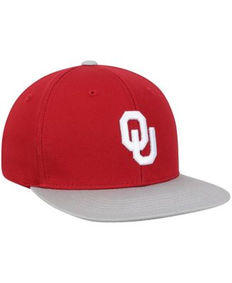 Big Boys Crimson Oklahoma Sooners Maverick Snapback Adjustable Hat