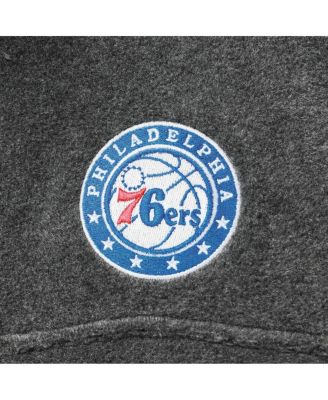 Men's Philadelphia 76ers Heathered Charcoal Flanker Full-Zip Jacket