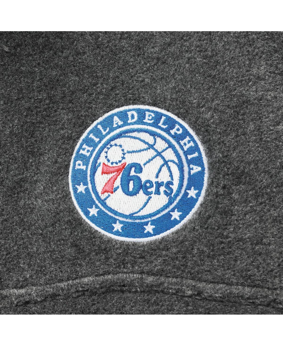 Men's Columbia Philadelphia 76ersFlanker Full-Zip Jacket - Heathered Charcoal