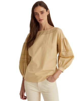 macys ralph lauren womens tops