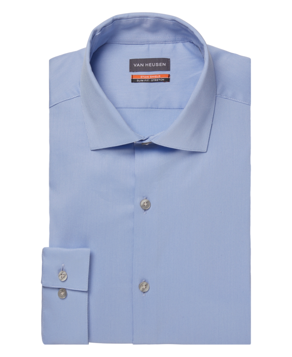 Shop Van Heusen Men's Stain Shield Slim Fit Dress Shirt In Sky Blue