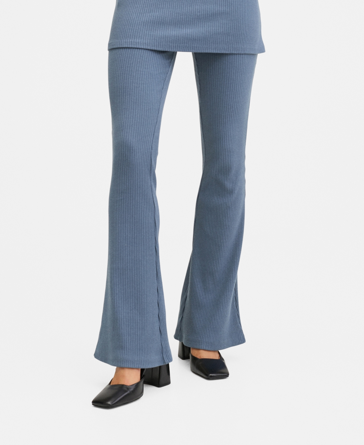 Mango Women's Ribbed Flared Trousers | Smart Closet