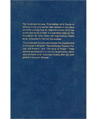 Course in Miracles - Combined Volume by Foundation for Inner Peace