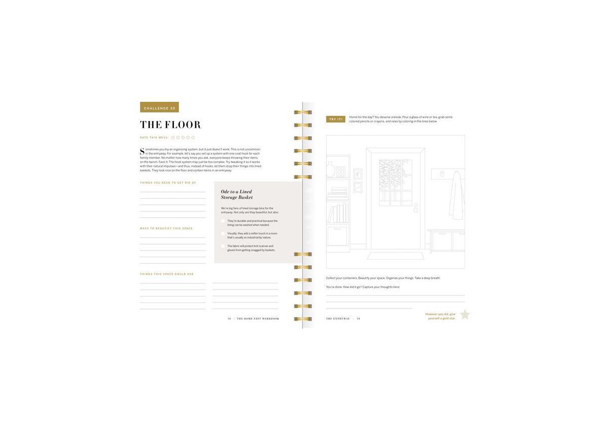 The Home Edit Workbook - Prompts, Activities, and Gold Stars to Help You Contain the Chaos by Clea Shearer