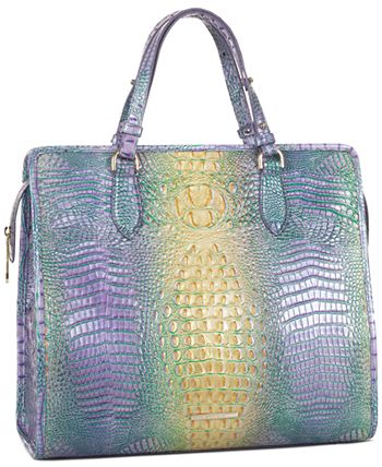 Brahmin Moira Ombre Melbourne Embossed Small Leather Tote - Macy's