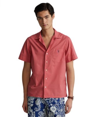 Polo Ralph Lauren Classic Fit Woven Camp Shirt - Macy's