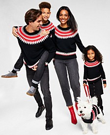 Fair Isle Mock Neck Family Sweaters, Created for Macy's