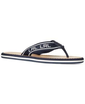 Lauren by Ralph Lauren Men's Roxxy Webbed Logo Flip-Flop