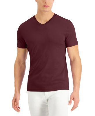 mens purple v neck t shirt