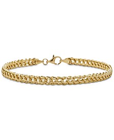 Circle Braided Bracelet in 14k Gold 
