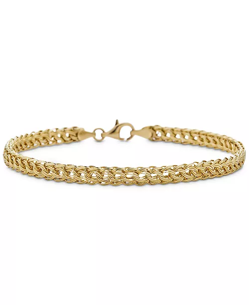 Circle Braided Bracelet in 14-karat Gold
