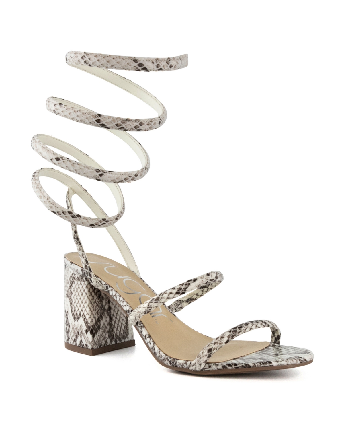 Women's Belleza Spiral Strap Sandals - Off White Multi