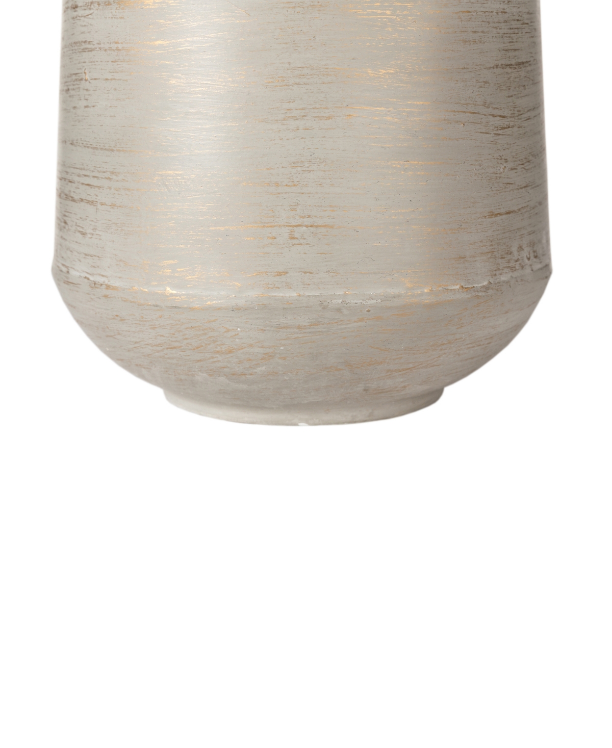Glitzhome Modern Farmhouse - Modern Industrial Textured Table Vases, Set Of 2 In Gold-tone,gray