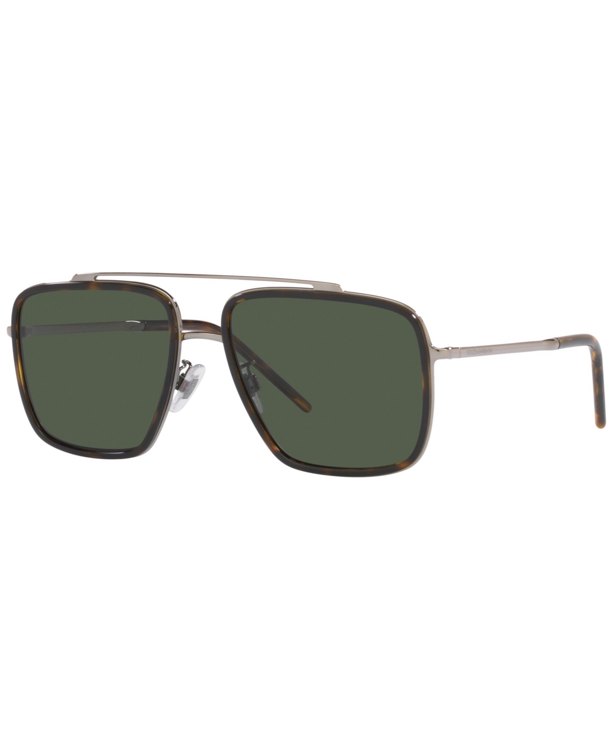Shop Dolce & Gabbana Polarized Sunglasses, Dg2220 In Bronze,havana,green Solid