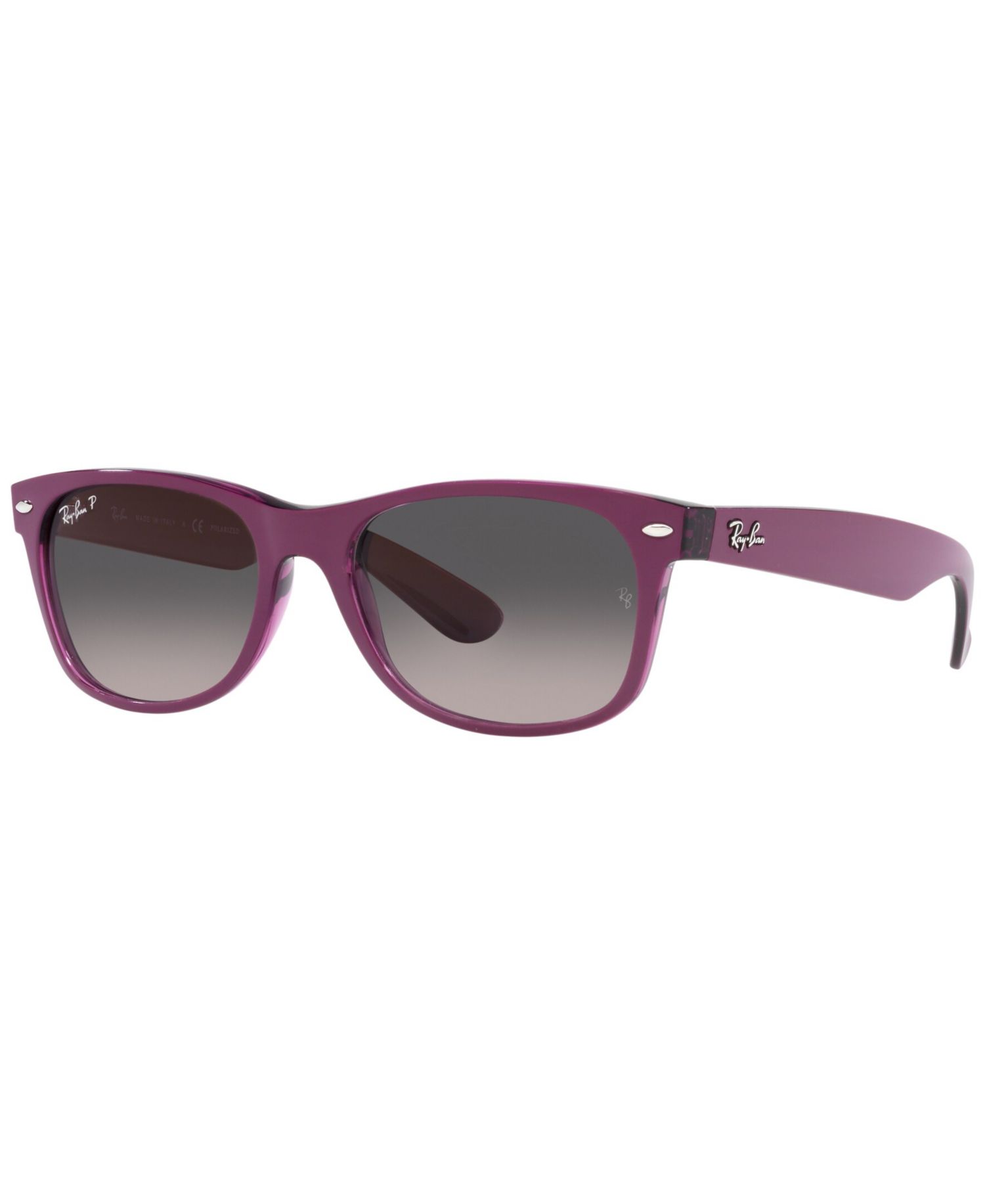Unisex Polarized Sunglasses, RB2132 NEW WAYFARER 55