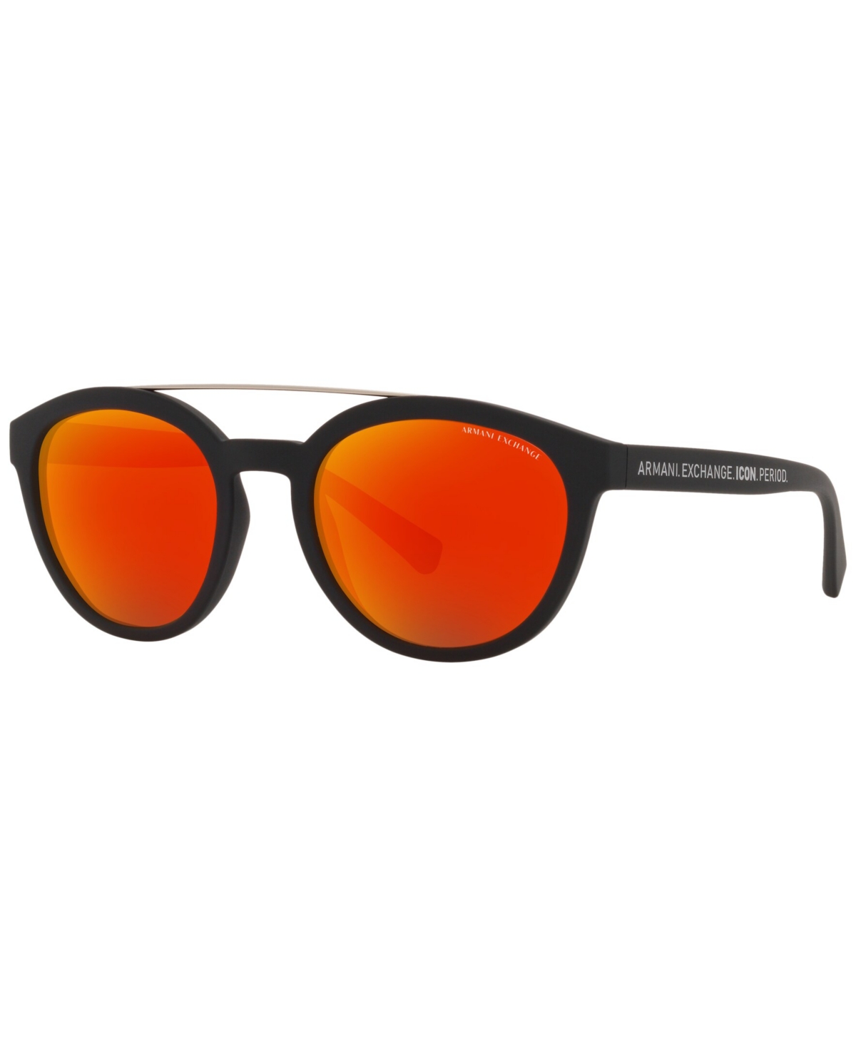 Ax Armani Exchange Low Bridge Fit Men's Sunglasses, Ax4118sf 54 In Matte Black