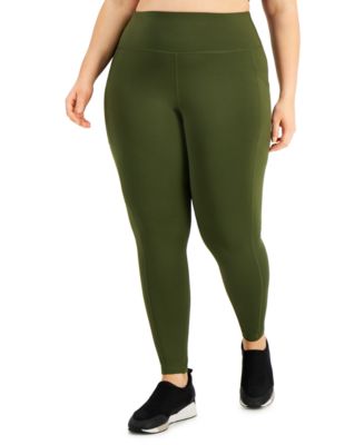 ID Ideology Women's Compression High-Waist Side-Pocket 7/8 Length Leggings,  Created for Macy's - Macy's