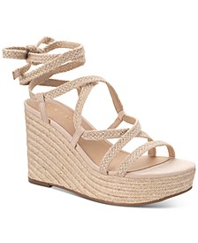 Trinnie Ankle-Tie Wedge Sandals, Created for Macy's