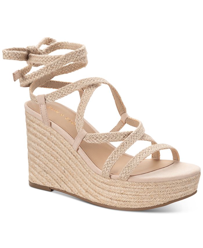 Macys cheap nude wedges