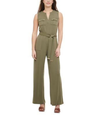 calvin klein dark green jumpsuit