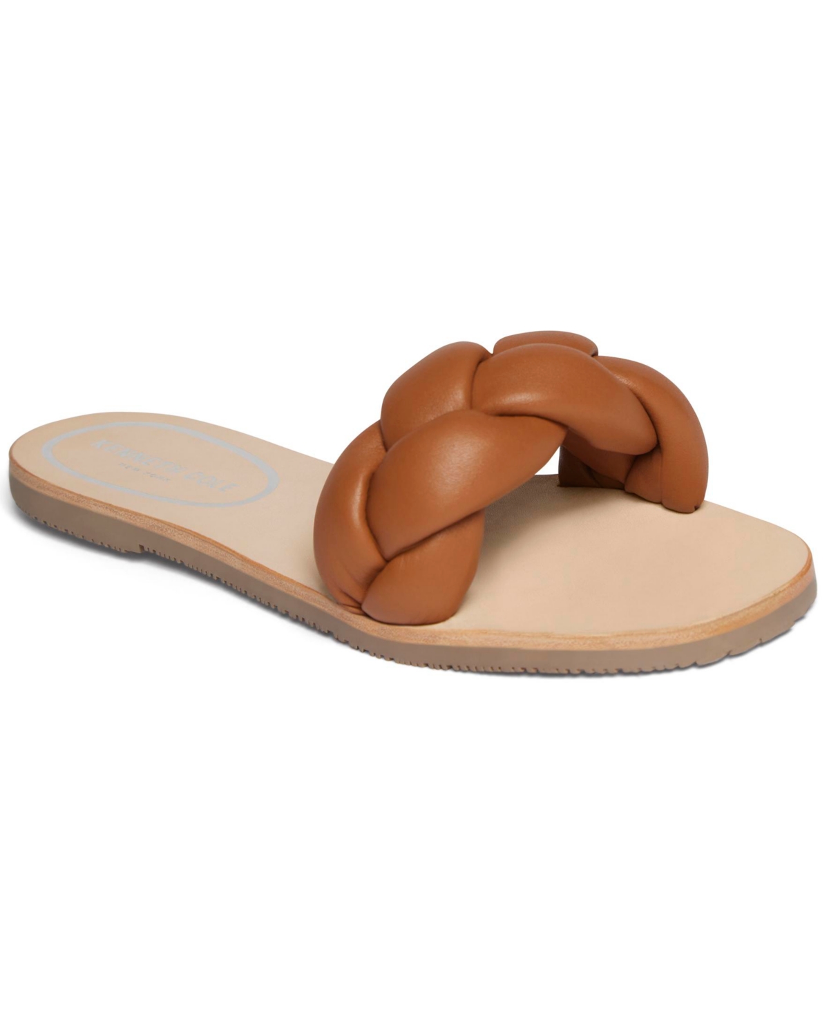 Women's Nellie Braid Slide Sandals - Cognac