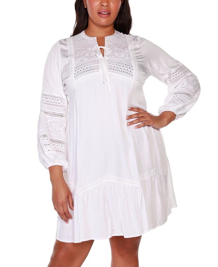 Macy's lace dress plus size store