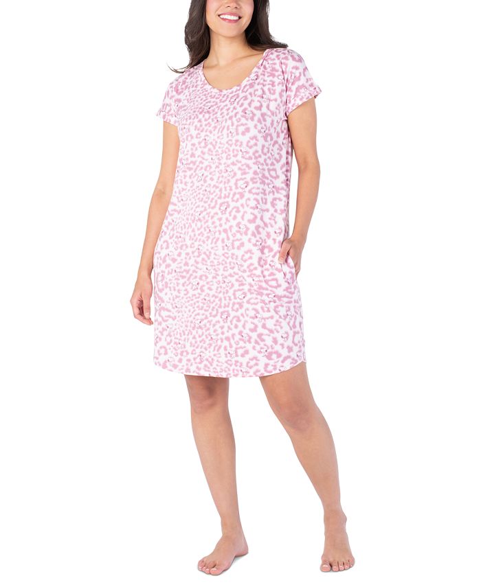 Munki Munki Women s Leopard Print Snoopy Sleep Shirt Macy s