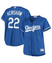 Women's Los Angeles Dodgers Clayton Kershaw Majestic Road Gray Cool Base  Replica Player Jersey