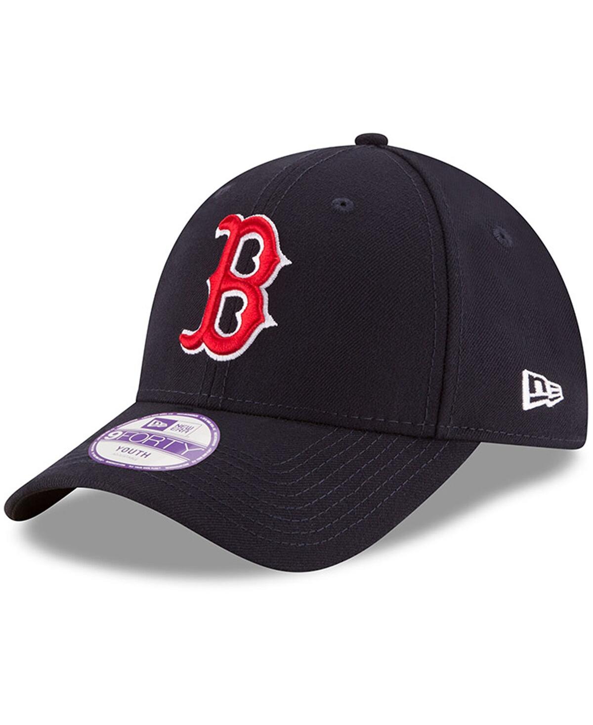 UPC 889001023641 product image for Youth Unisex Navy Boston Red Sox The League 9Forty Adjustable Hat | upcitemdb.com