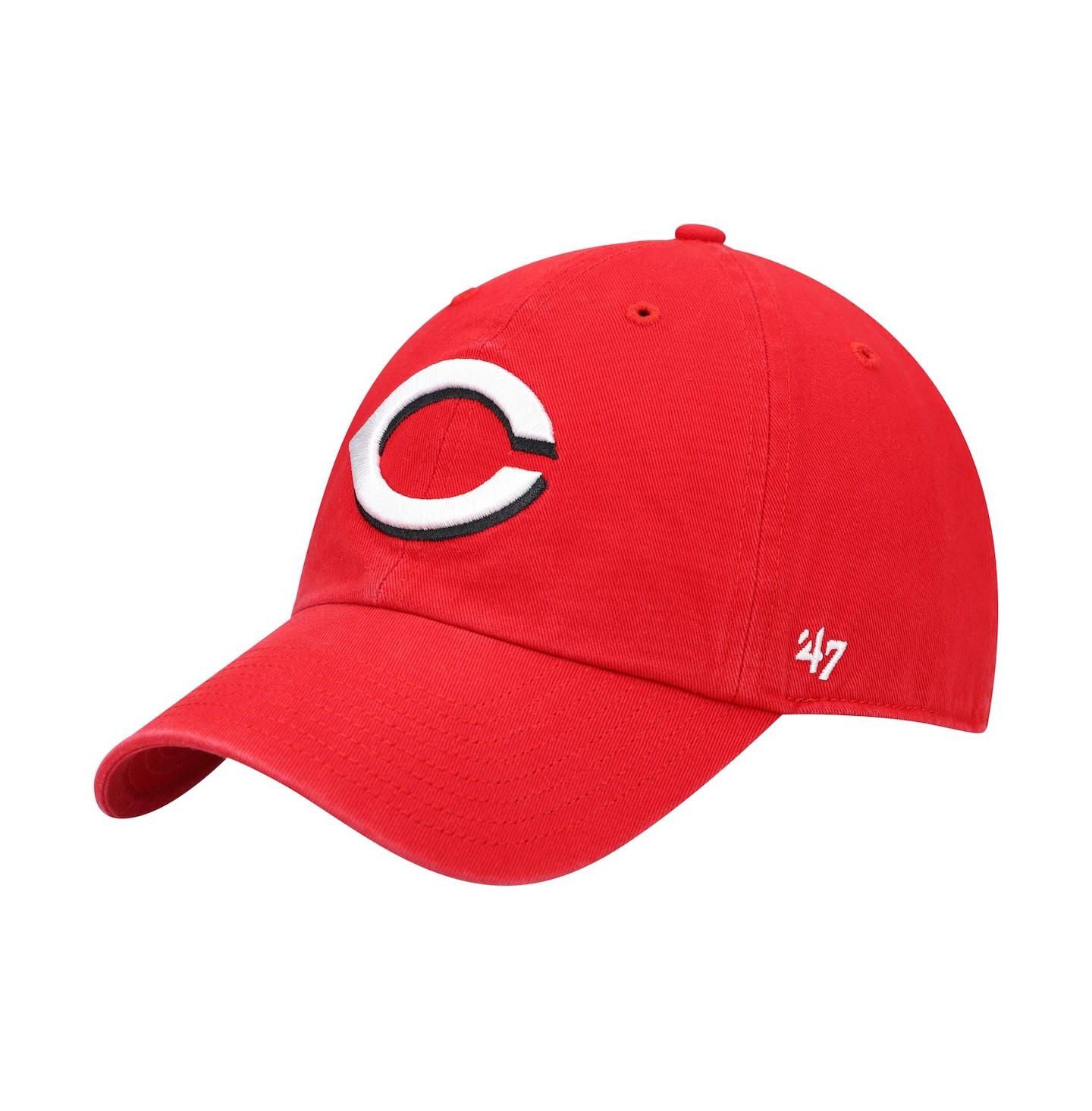 Мужская кепка '47 Brand Red Cincinnati Reds Home Clean Up Adjustable Hat — фото 1
