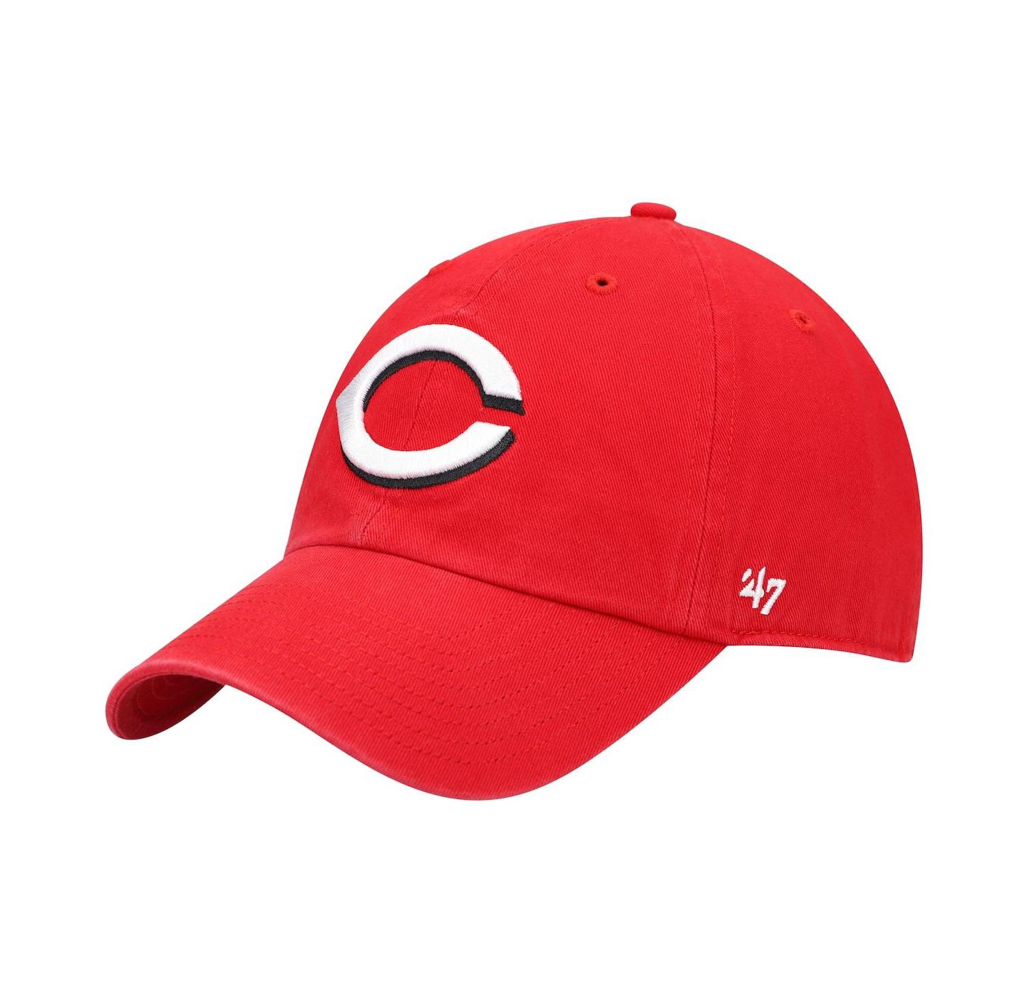 Men's Red Cincinnati Reds Home Clean Up Adjustable Hat