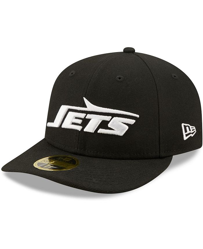 Men's New Era White York Jets Throwback Logo Omaha 59FIFTY Fitted Hat