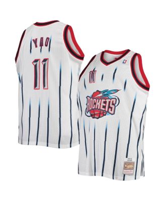 Men's Yao Ming White Houston Rockets Big and Tall Hardwood Classics ...