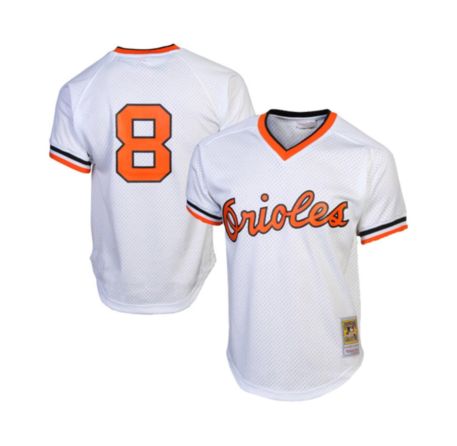 Men's Cal Ripken Jr. White Baltimore Orioles 1985 Authentic Cooperstown Collection Batting Practice Jersey