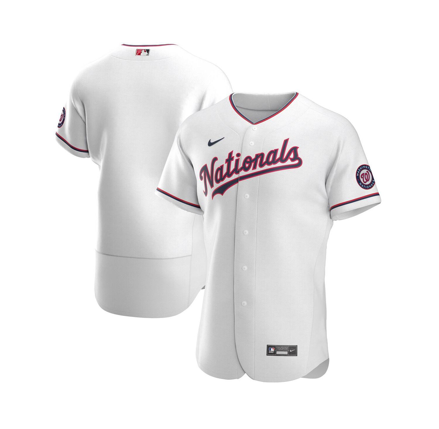 Men's White Washington Nationals Alternate Authentic Team Jersey