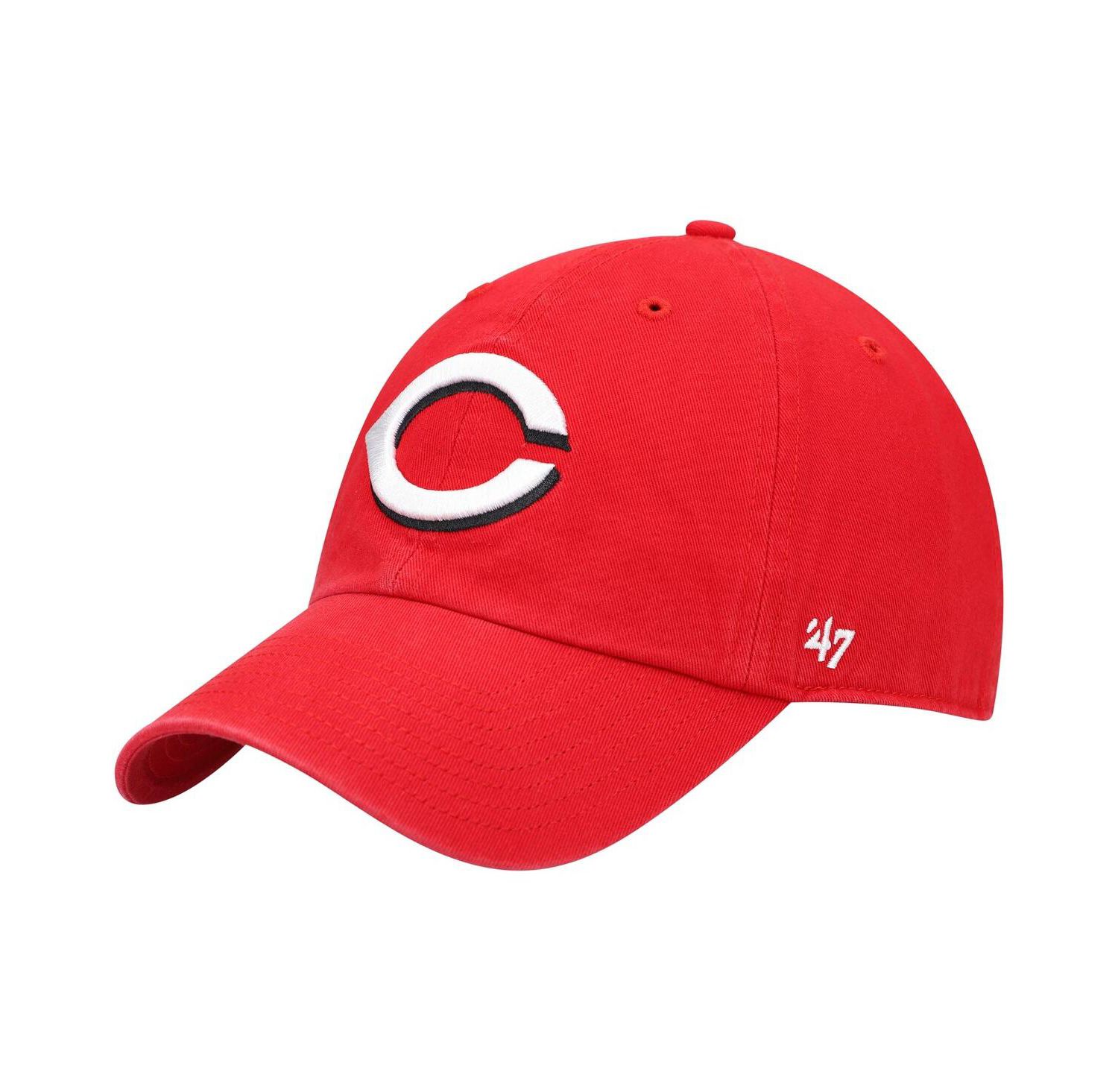 Men's Red Cincinnati Reds Home Clean Up Adjustable Hat