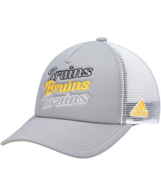Women's Gray, White Boston Bruins Foam Trucker Snapback Hat