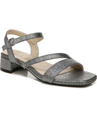 Lifestride Julep Ankle Strap Sandals Women's Shoes In Metallic Black ...