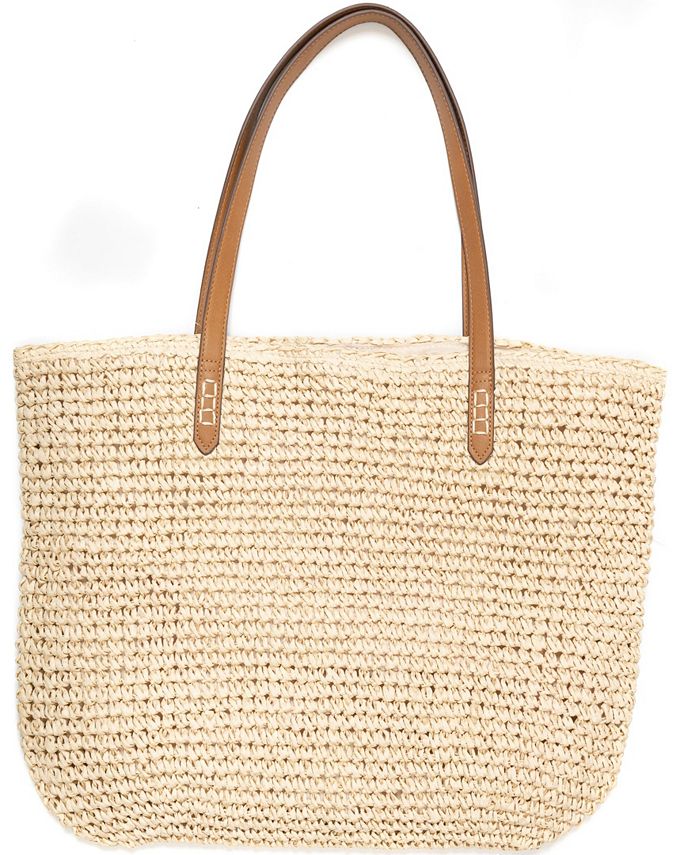 INC International Concepts Straw Tote, Created for Macy's & Reviews ...