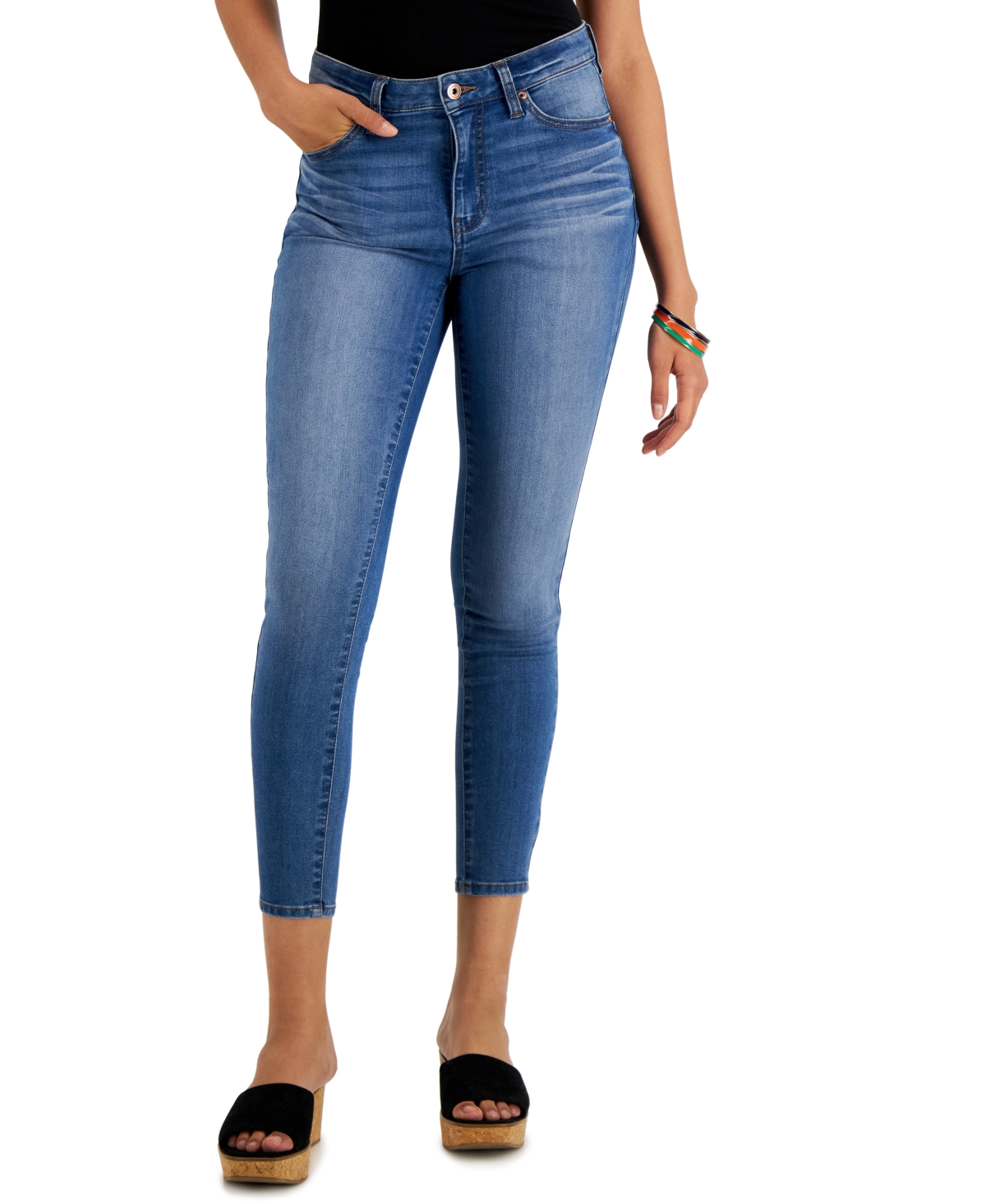 Celebrity Pink Juniors' Curvy Skinny Ankle Jeans