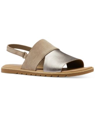 sorel flat sandals