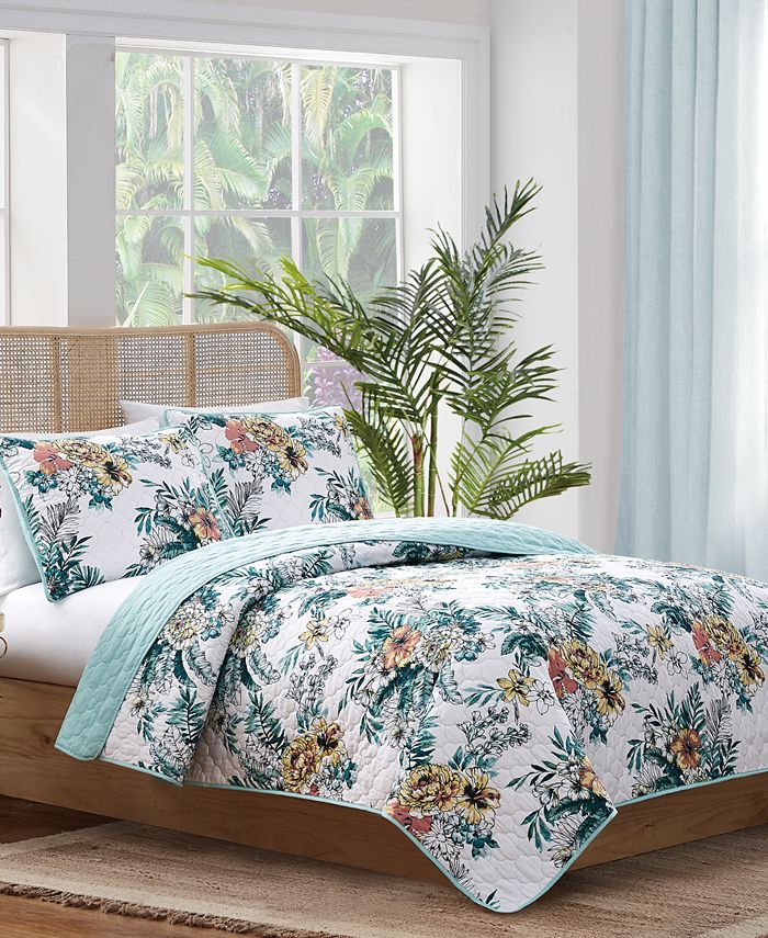 Truly Soft Bird Lagoon Quilt Set, King Macy's