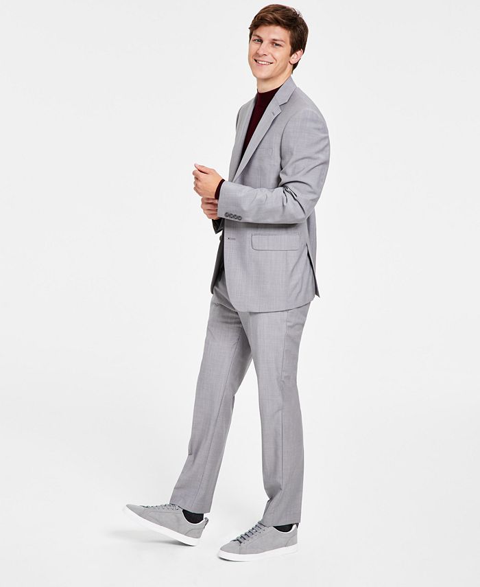 Calvin Klein Men's Infinite Stretch Solid Slim Fit Suit Separates & Reviews  - Suits & Tuxedos - Men - Macy's