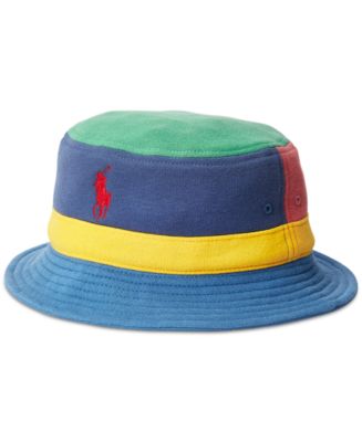 ☆POLO RALPH LAUREN☆ Colorblock Fleece Bucket Hat Multi MAP Polo Ralph Lauren Men's Color-Blocked Fleece Bucket Hat - Macy's