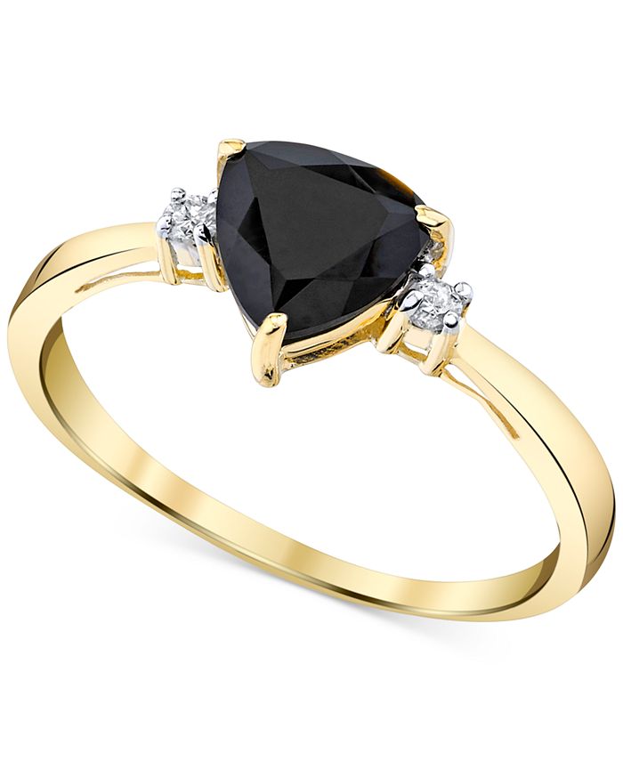 Macy's onyx store ring