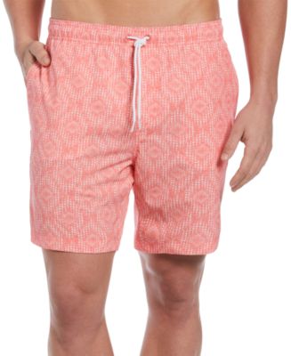 Cubavera Men's Stretch Geo-Print 7" Swim Trunks - Macy's